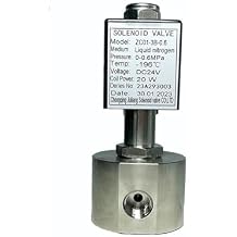 Solenoid Valves, 16bar 2 Way Liquid Nitron Cryon -196C0C Solenoid Valve 1/4 1/8 Orifice 1mm SS304 DN1stainless Steel Valv1/8",NPT_2W DC12V