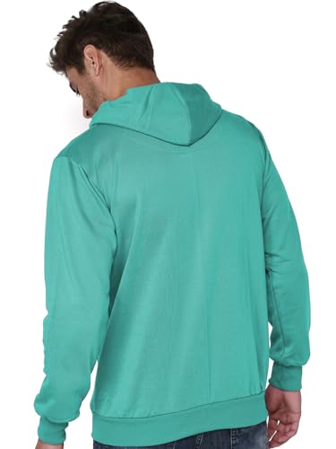 Image of SXV STYLE Hooded Pullover Solid Plain Unisex Cotton Oversized Baggy Sweatshirt Hoodie