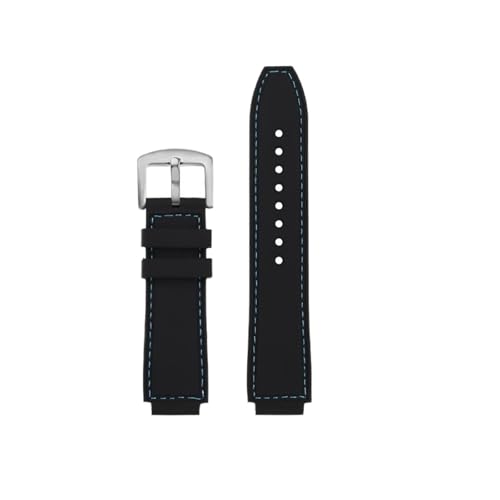 Casio Watch DW-H5600 DW H5600 AE1200 AE1300 AE1500 W-218H Ή VREHb`Xgbv o[ hEHb`oh uXbg 18mm(Blue line-silver)