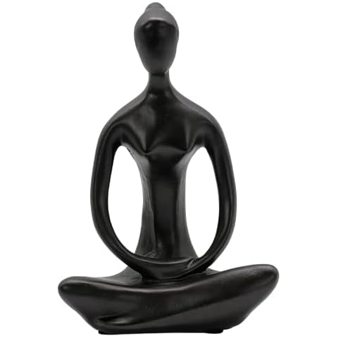 Elaan31 23134 Yoga Lady Statues Handcrafted Meditation Pose Girl Woman Sculpture Figurine for Home Decoration Crafts Gifts Cover
