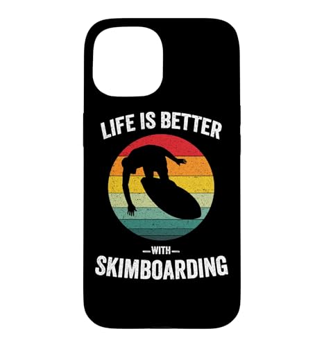 Life is Better with Skimboarding ���B���e�[�W�X�L���{�[�h �X�}�z�P�[�X iPhone 15 �p