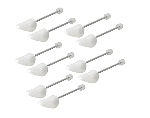 RZSXMSM Praktische verstellbare Schuhspanner, Stiefelhalter mit Spannfederspule für Damen und Herren, Transparent, 5 Paar, plastik, durchsichtig, Women size Cover