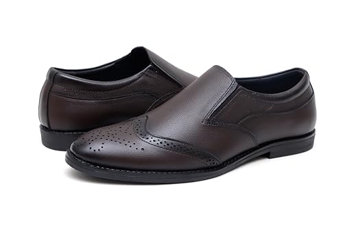 Image of ARAMISH Men's Genuine Leather Brogue Formal Shoes