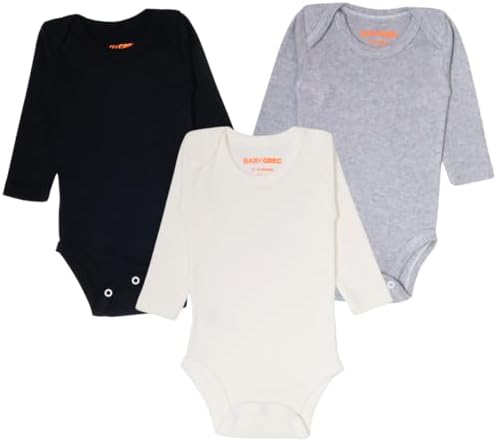 Kit 3 Body Minimalista Para Bebês Manga Longa Unissex Menina Meni...