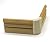 5/8" x 2" x 4" Poplar (Paint Grade) Outside Radius Corner Base Block, Trim Molding for Thin Baseboard (18)