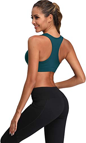 Image of Oalka Women's Racerback Sports Support Workout Running Bras | Oalka Women's Racerback Sports Support Workout Running Bras