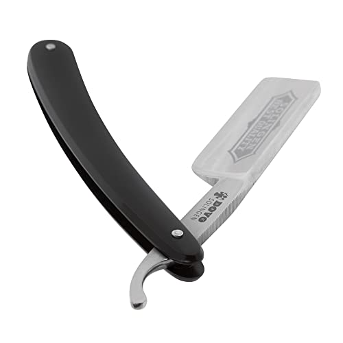 Dovo Straight Razor With Cellidur Black Handle Carbon Steel Blade #TOP2
