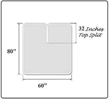 Split Head Flex Queen Sheet Set - 1800 Ultra-Soft Microfiber Bed Sheets - Double Brushed - Split Head Queen Sheets Set - Deep Pocket - Bed Sheets (Split Head Flex Burgundy) - 32 Split TOP
