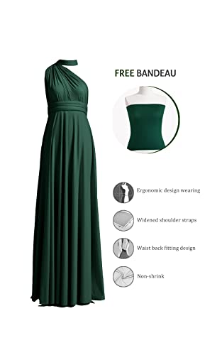 Image of 72styles Infinity Dress with Bandeau, Convertible Bridesmaid Dress, Long, Plus Size, Multi-Way Dress, Twist Wrap Dress