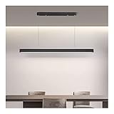 Luz colgante LED moderna: luz colgante de tira minimalista, esta luz colgante LED es suave y simple.Cuelgue este candelabro moderno con líneas limpias en una habitación para obtener un hermoso brillo suave y cálido, creando una atmósfera alegre y elegante.