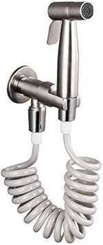 Trihedral-X Acero Inoxidable Bidé pulverizador Kit.Inodoro suspendido Ajustable Bidet 3 Metros de Manguera Baño Lavadora Pulse en Definir (Color : Bidet Sprayer Kit.)