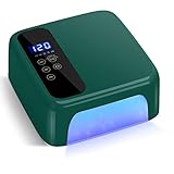 XttnBM Cordless UV LED Nail Lamp 72W Professional Nail Dryer with Touch Screen, 36 UV/LED Beads, 156