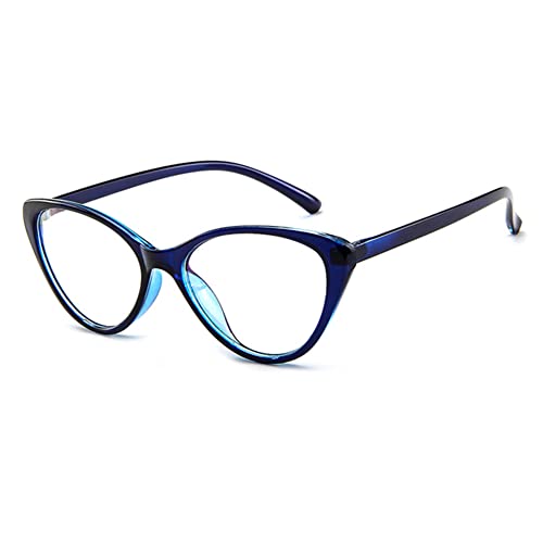 RICCIE Women's retro cat-eye progressive multifocal photochromic presbyopia glasses, HD aspheric resin lens reader diopter +1.0 to +3.0,03,+2.5