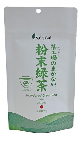 大井川茶園 茶工場のまかない粉末緑茶 70g