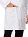 COZY SCRUBS Professional White Lab Coat for Men, Button Front Long Sleeve Doctor Coat with 3 Pockets (Previously COZYFIT), M