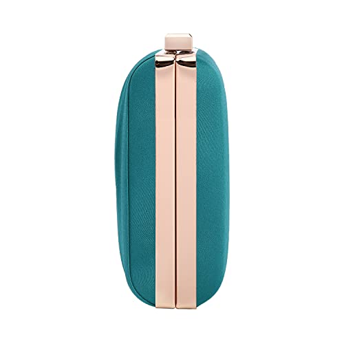 Image of Pleated Satin Clutch Purse For Women Wedding Bridal Clutch Bag Prom Party Clutch