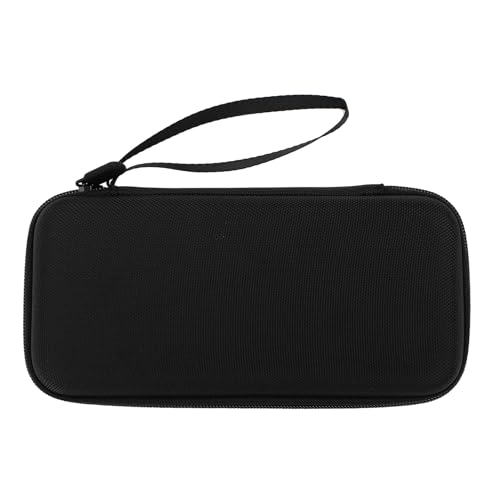 Calculator Carrying Case with Mesh Pocket and Elastic Bands for TI 84 Plus CE, EVA Hard Shell Travel Bag for TI Nspire CX II CAS, Lined with Velvet, Compact Size, Black