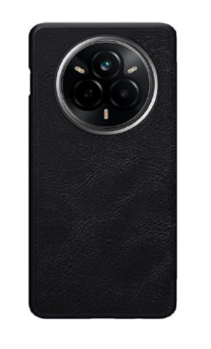 Image of WHITBULL Slim Magnetic Closer Stand Leather Flip Case Cover Compatible with Realme 14 Pro Plus 5G / Realme 14 Pro+ 5G - Black