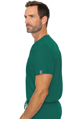 Image of Med Couture Rothwear Touch Scrub Top for Men V-Neck 1 Pocket