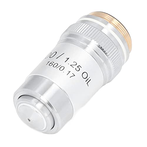 Lente de microscopio 100X para análisis celular detallado con interfaz 4