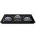 Lifelong 3 Gas Burner Top - 3 Burners Hob Top Gas Stove with Manual Ignition - Toughened Glass top Gas Stoves for Home & Kitchen - Manual Gas stove for modern/modular kitchen (Lexus