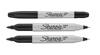 Sharpie Rotuladores permanentes de doble punta, tinta negra, paquete de 3, puntas finas y ultrafinas | Ya disponible en tu tienda friki favorita! En mundofriki.es!