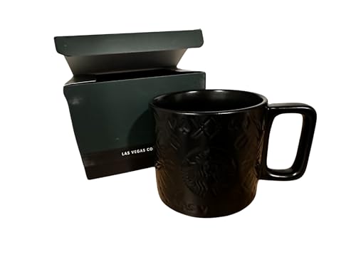 Starbucks taza negra cerámica 14oz en caja miniatura 1