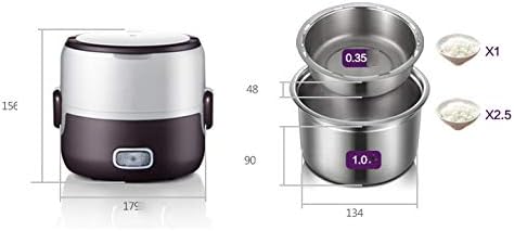 Olla Eléctrica Portátil Mini Arrocera Calentador de Alimentos PNAWLLCF miniatura 2