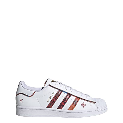 adidas Superstar Mens Shoes Size 10, Color: White/Red