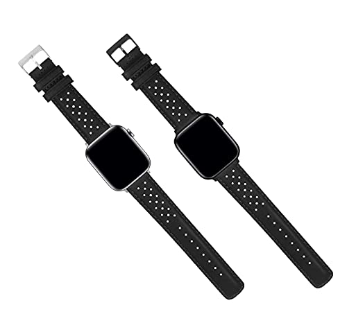 Image of BARTON WATCH BANDS - Horween Leather Watch Bands Compatible with Apple Watch Models - 1, 2, 3, 4, 5, 6, 7, 8, 9, 10, SE, Ultra & Ultra 2