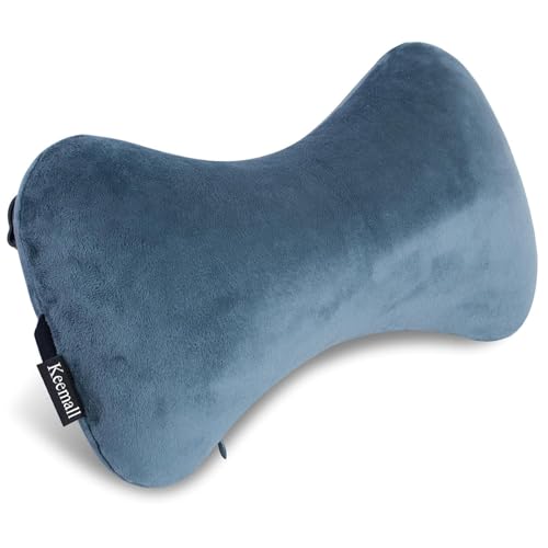 Keemall Inflatable Car Neck Pillow Driving, Blow Up Car Headrest Pillow for Travel, Inflatable Travel Pillow for Camping, Neck Support for Office Chair - Adjustable Softness