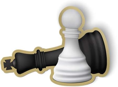Chess Pieces Vinyl Sticker Decal, 5 inch | Decal for Car, Luggage, Laptop, Water Bottle