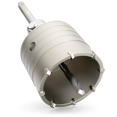 greate Bohrkrone 68mm SDS Plus mit Zentrierbohrer - Dosenbohrer 68mm Trockenbau - SDS Plus Bohrkrone Steckdose für Mauerwerk, Beton, Ziegel & Stein - Steckdosenbohrer, Dosensenker, Hohlbohrkrone