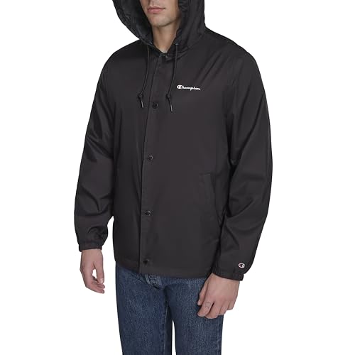 Image of Champion Men's Hooded Coaches Rain Jacket