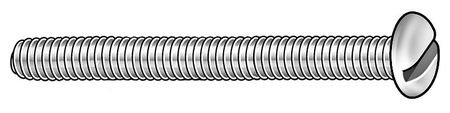 M3.5-0.6 x 35 mm. Pan Head Slotted Machine Screw, 100 pk.