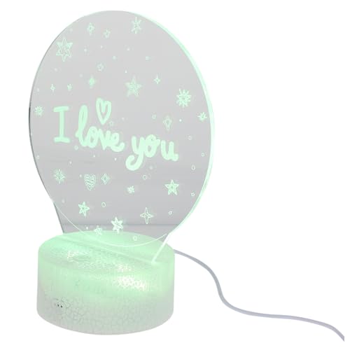 VILLCASE 1Juego LED De Decorativa Para Escritorio De Mesa Con Estilizado y Base De Craquelado Para Decoración y Uso