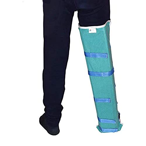 Attelle de jambe complète pour immobilisation du genou droite