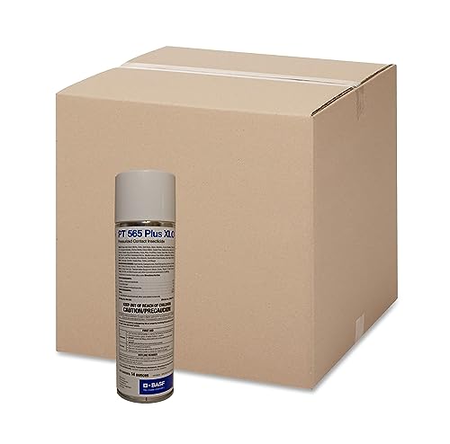 BASF PT 565 Plus XLO Pressurized Contact Insecticide - Pest Control Spray for Bed Bugs Cockroaches Ants & Flying Insects - 14 oz Aerosol Can Case of 12