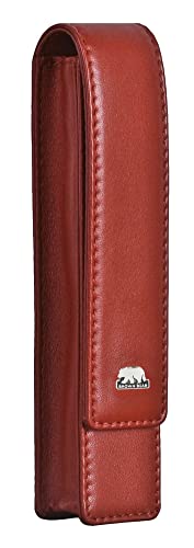 Brown Bear Étui en cuir avec fermeture magnétique pour 1 stylo Rouge Cover