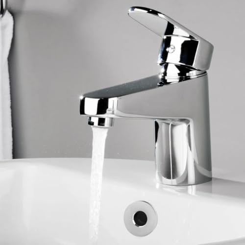 YHIJSR 4 Stück Silber Kupfer Überlauf Abdeckung für Waschtisch Loch mit Öffnung 22 mm ~ 24 mm