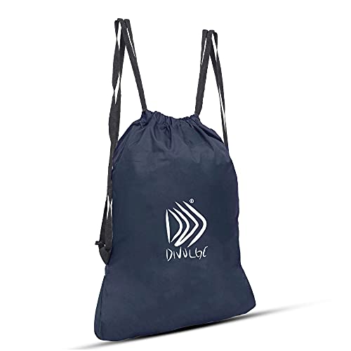 Image of DIVULGE Small Size Polyester Multi Utility Gym Drawstring Backpack(Grey , 16 L)