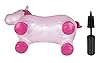 Idena 40133 - Caballo hinchable unicornio rosa con estrellas, incluye bomba de aire, puede soportar hasta 50 kg, optimo para el interior y el exterior, en el parque o la guardería,59 x 23 x 53 cm #4