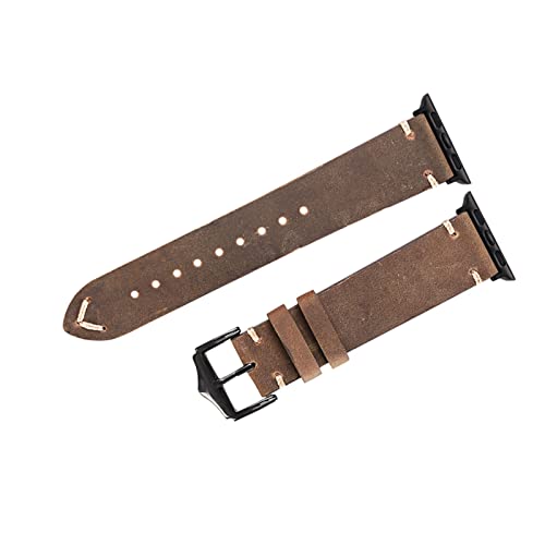 Bracelet de montre en cuir 40mm véritable souple et résistant pour homme