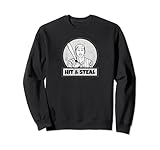 Photo Gallery design da baseball hit & steal felpa Photo Gallery design da baseball hit & steal felpa