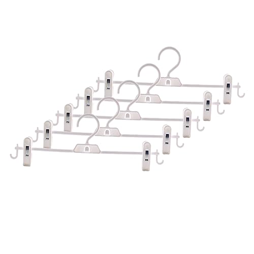 OFFSCH 10pcs Non Slip Hanger Practical Multifunctional Clothes Hangers for Coats Pants Dresses and Towels Space Saving Design White for Efficient Closet Organization