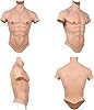 Faux Muscles réalistes en Silicone pour Homme, Combinaison de Simulation de Muscles, Fausse Poitrine, Ventre Souple, Accessoires d'halloween #2