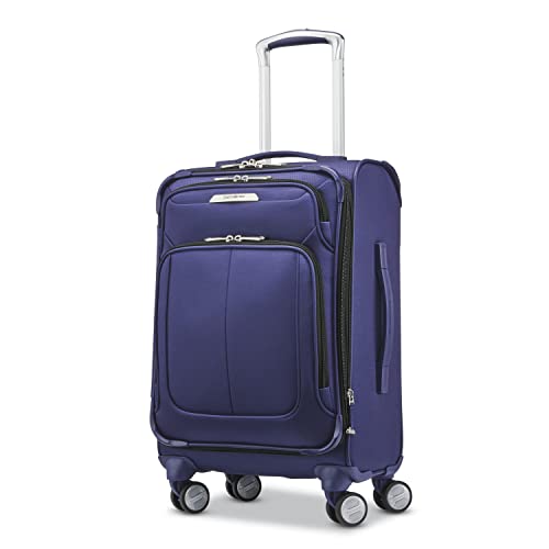 Image of Samsonite Solyte DLX Softside Expandable Luggage with Spinner Wheels, Iris Blue, 3-Piece Set (20 /25 /29)