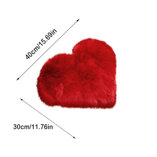 Tapete pequeño de corazón suave 12 x 16 pulgadas miniatura 3