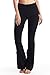 Popular Basics Womens Cotton Yoga Pants with Fold Down Waist