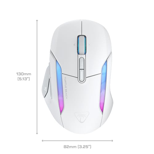 Kone II Air: Mouse da gaming RGB wireless ed ergonomico, batteria con durata di 350 ore, Sensore ottico da 26 K di DPI, Switch ottici da 100 M di clic, colori Bianco artico - Mouse gaming - Immagine 14